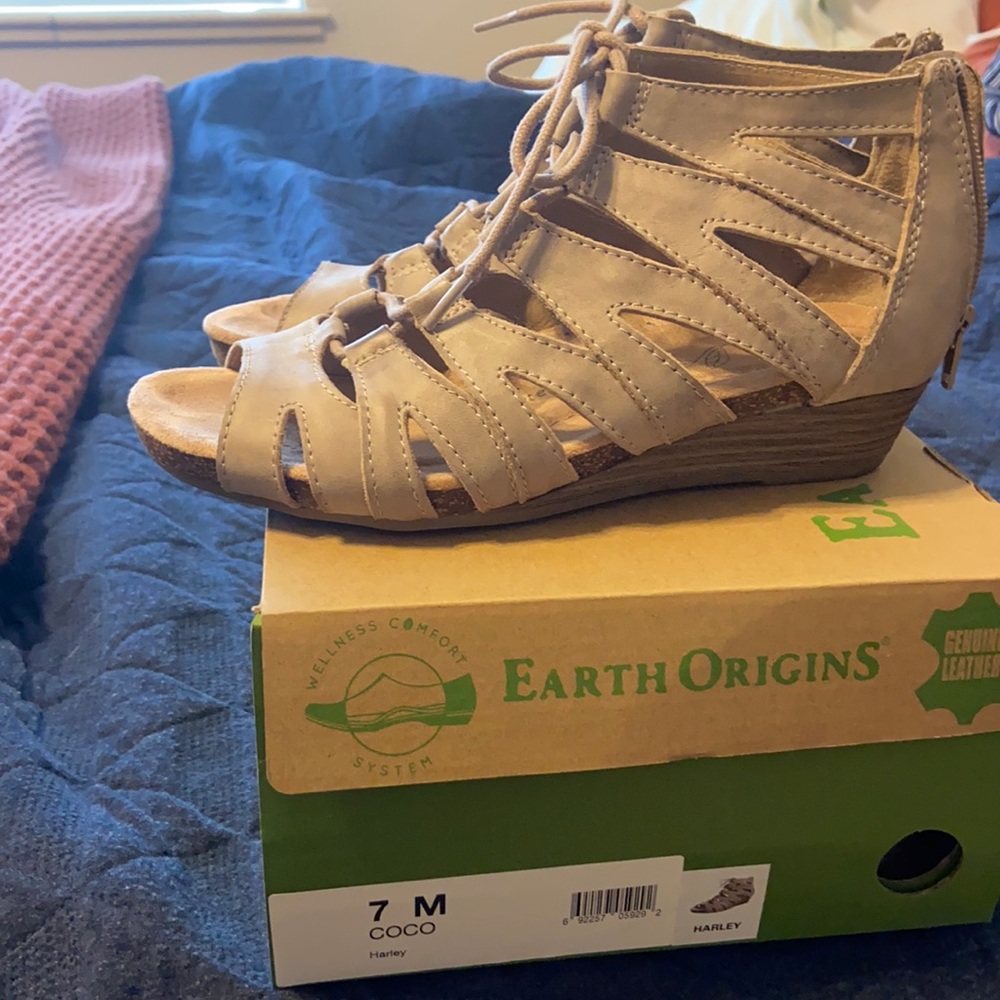 Earth origins lace up sandals 7